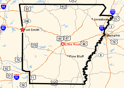 Map Of Ft Smith Arkansas USBC   Directions, Fort Smith